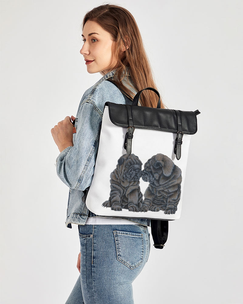 Shar Peis Casual Flap Backpack
