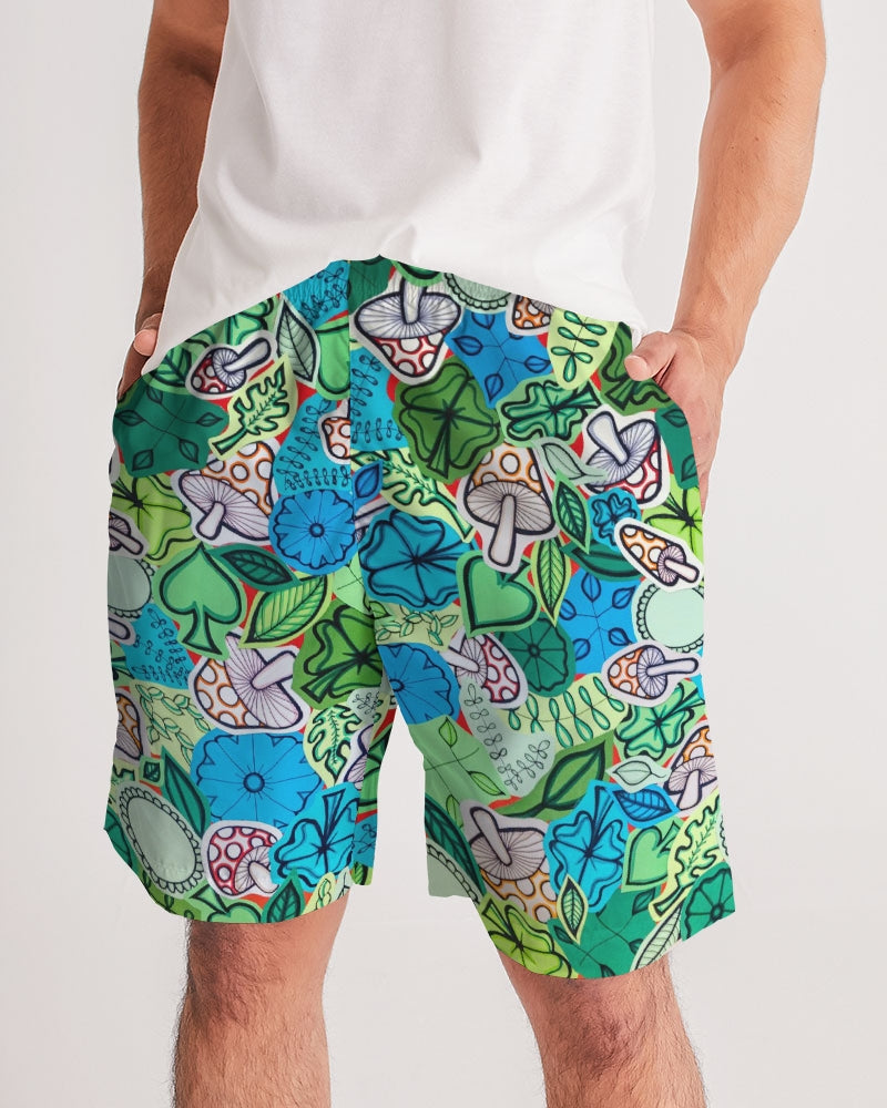 Fleurs et Trèfles Men's Jogger Shorts