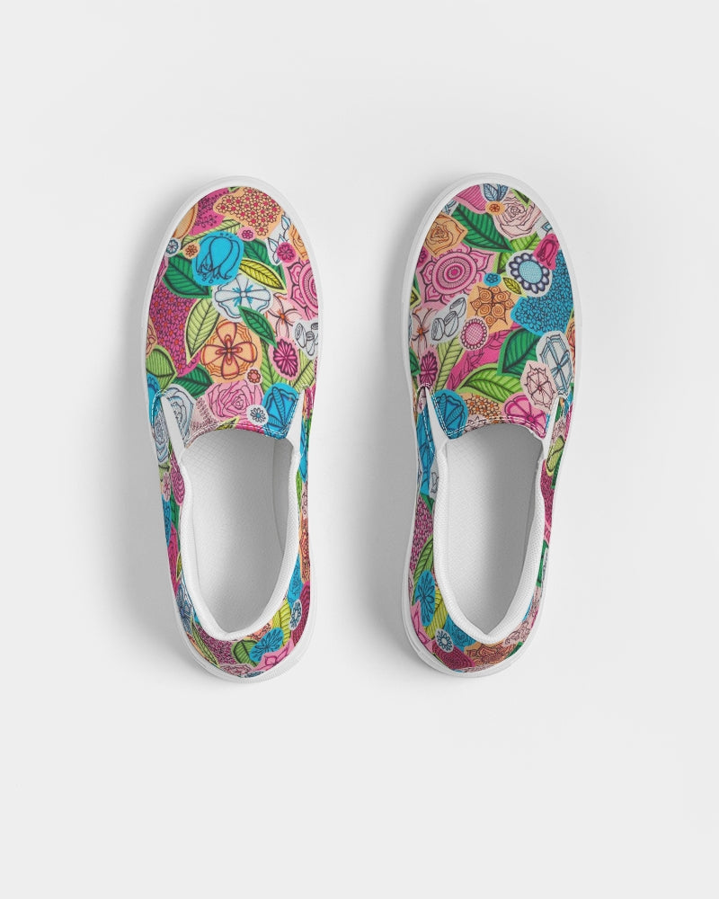 Fleurs de Printemps Women's Slip-On Canvas Shoe