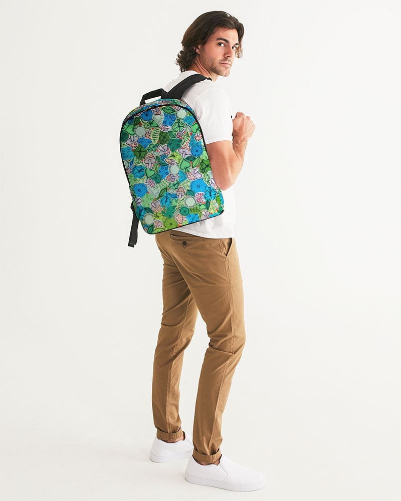Fleurs et Trèfles Large Backpack