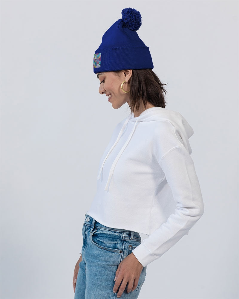 Les Fleurs Violettes Pom-Pom Knit Beanie | Sportsman