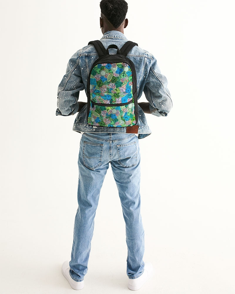 Fleurs et Trèfles Small Canvas Backpack