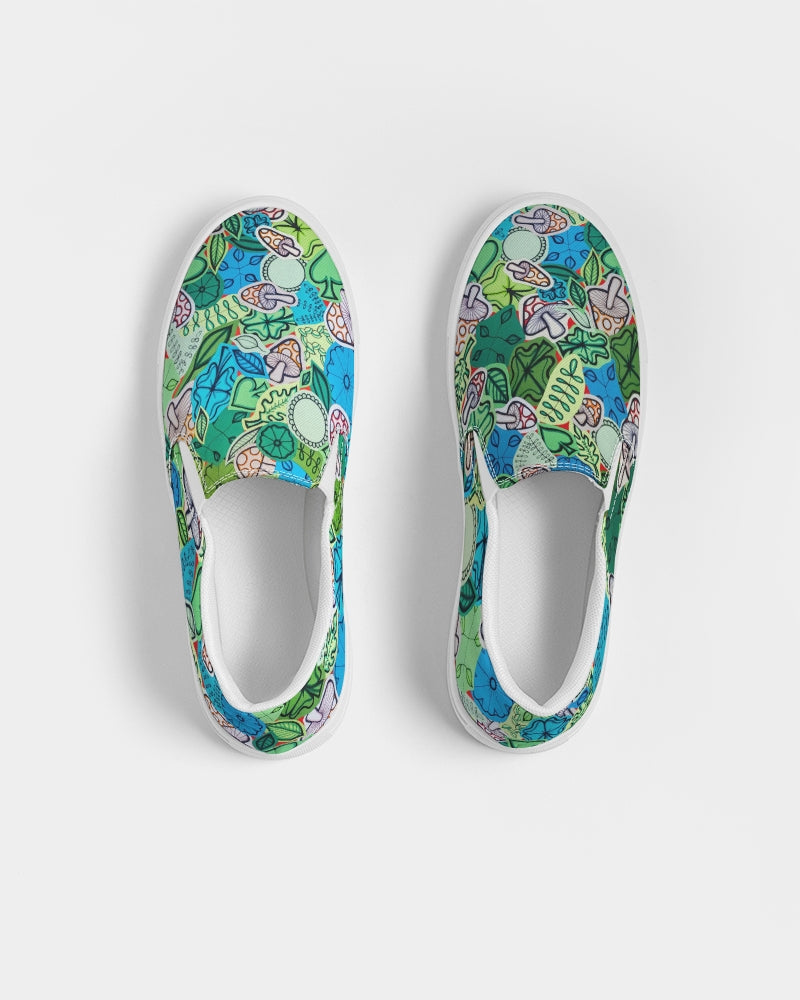 Fleurs et Trèfles Men's Slip-On Canvas Shoe