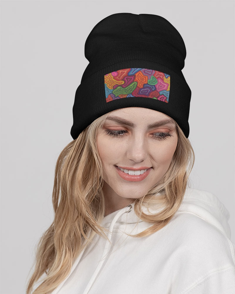 Curled Solid Knit Beanie | Sportsman