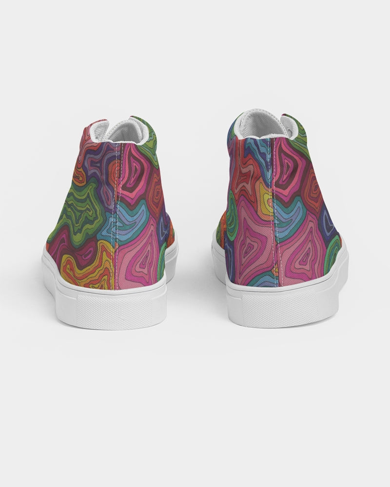 Curled Women's Hightop Canvas Shoe