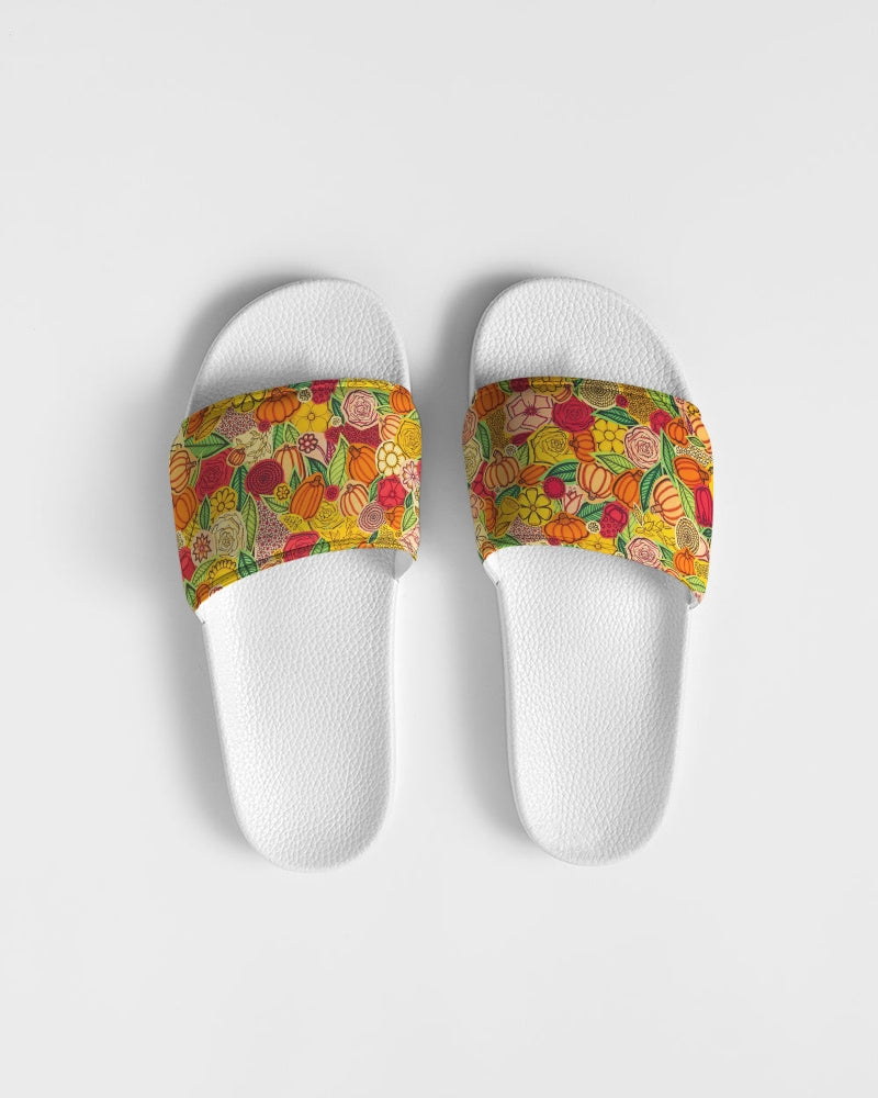Citrouilles et Fleurs Men's Slide Sandal