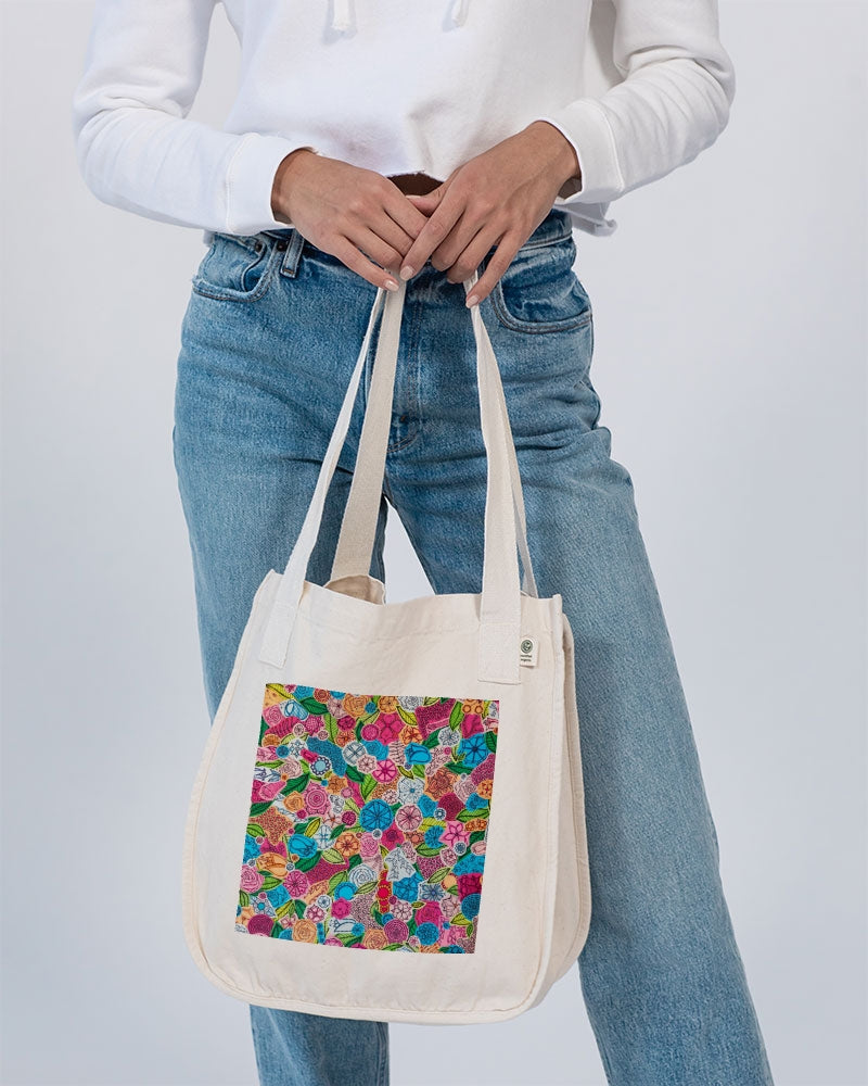 Fleurs de Printemps Organic Cotton Canvas Market Tote | Econscious