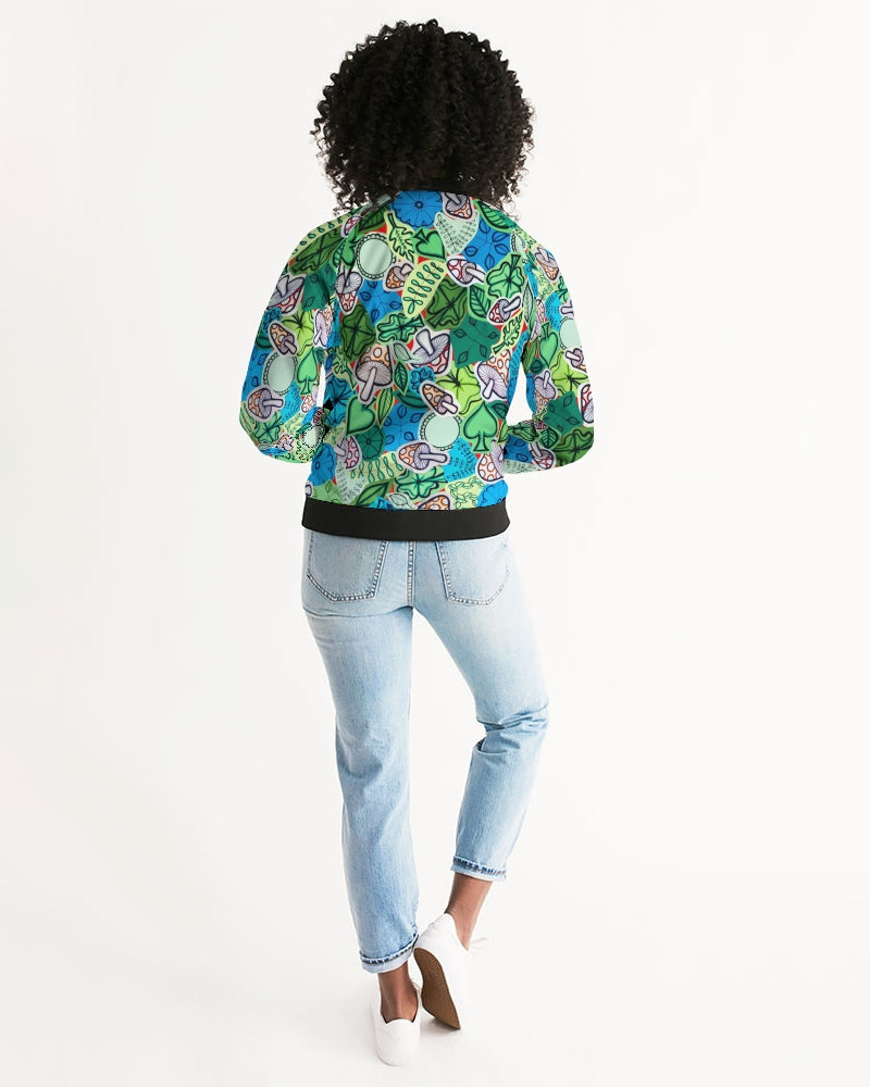 Fleurs et Trèfles Women's Bomber Jacket