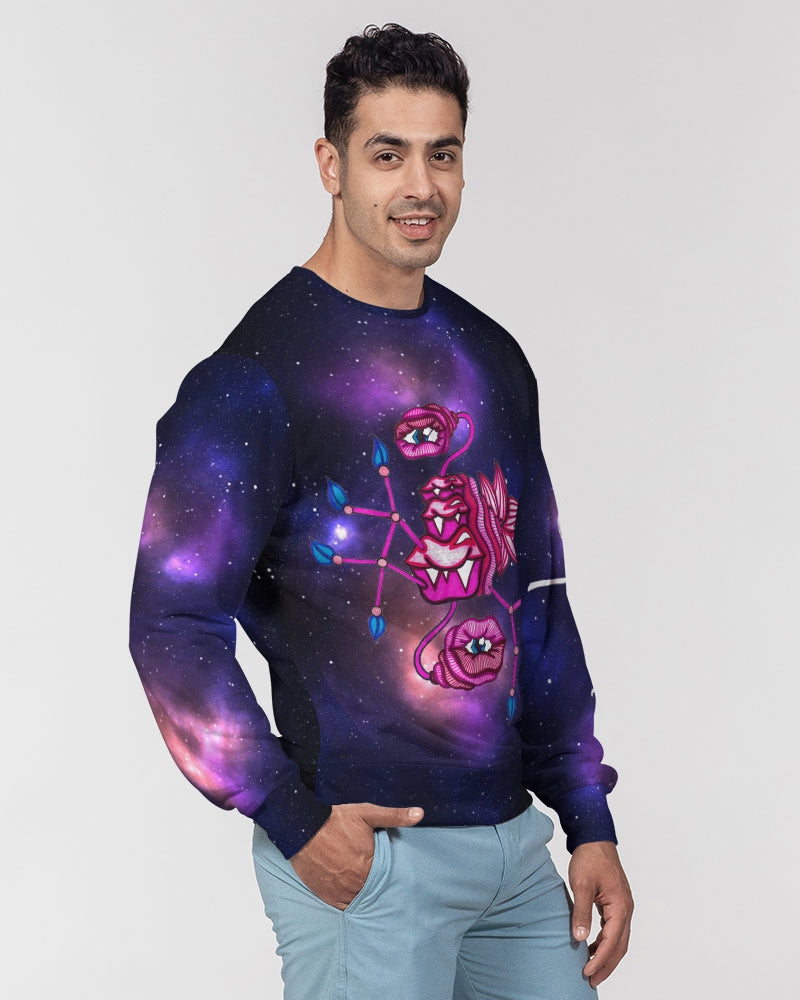 Galaxy 3 Men's Classic French Terry Crewneck Pullover