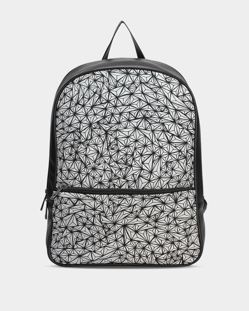 Triangular Mirage Classic Faux Leather Backpack
