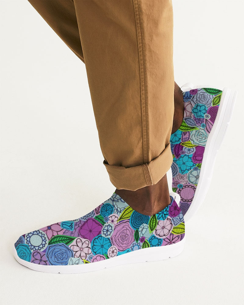 Les Fleurs Violettes Men's Slip-On Flyknit Shoe
