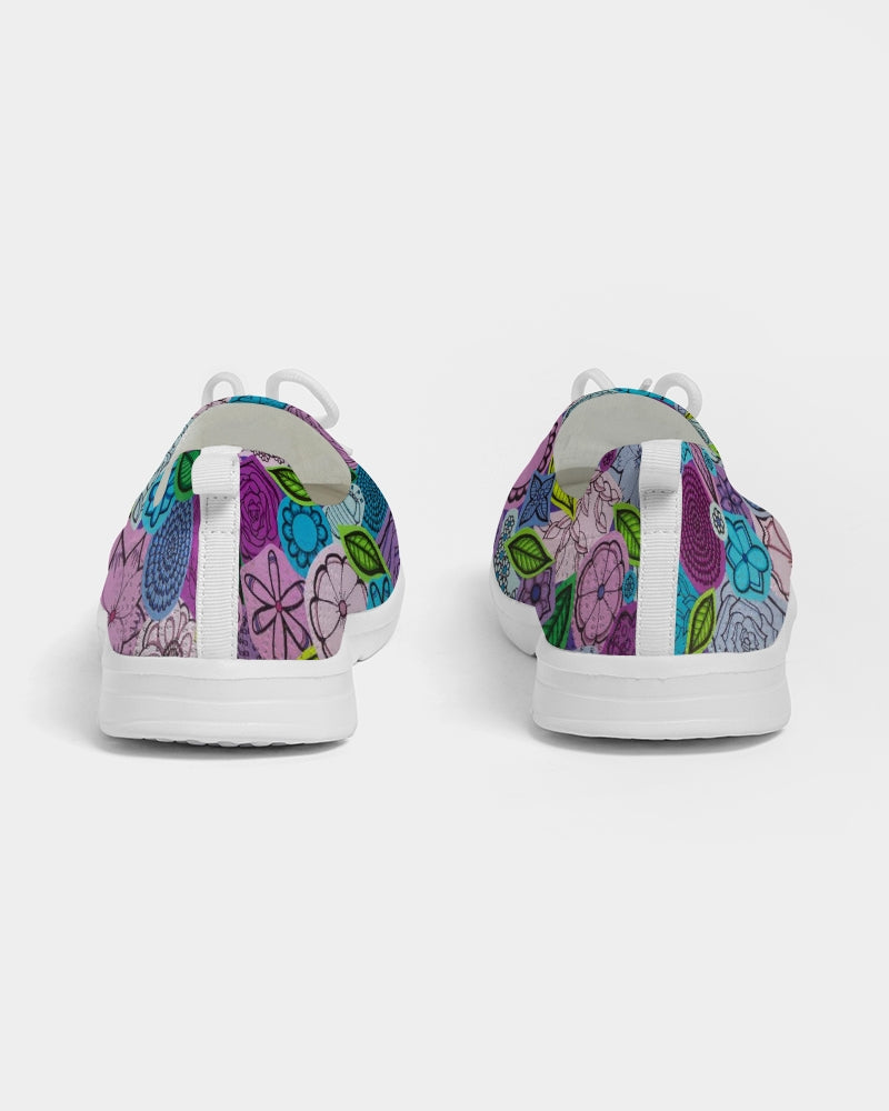 Les Fleurs Violettes Women's Lace Up Flyknit Shoe
