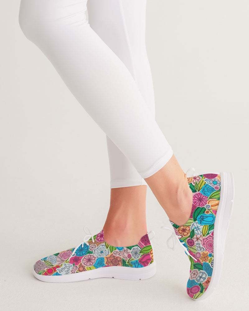 Fleurs de Printemps Women's Lace Up Flyknit Shoe