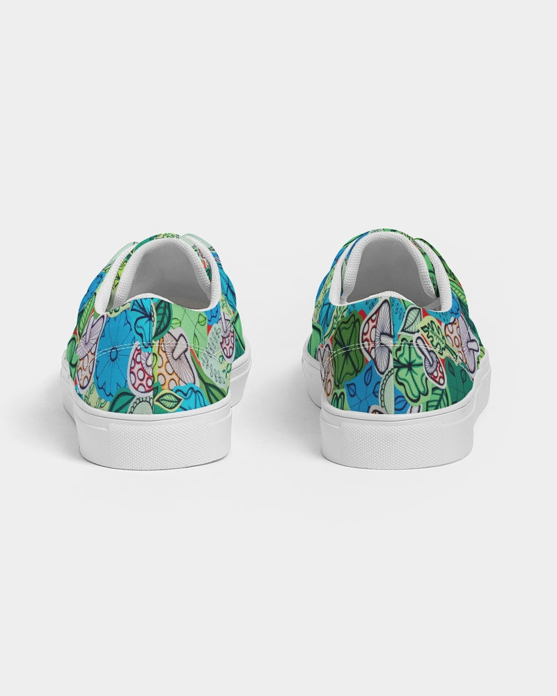 Fleurs et Trèfles Men's Lace Up Canvas Shoe
