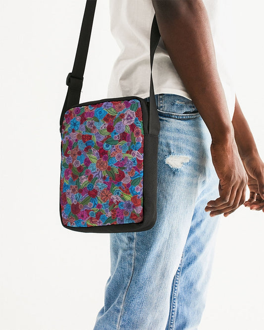 Les Fleurs Messenger Pouch