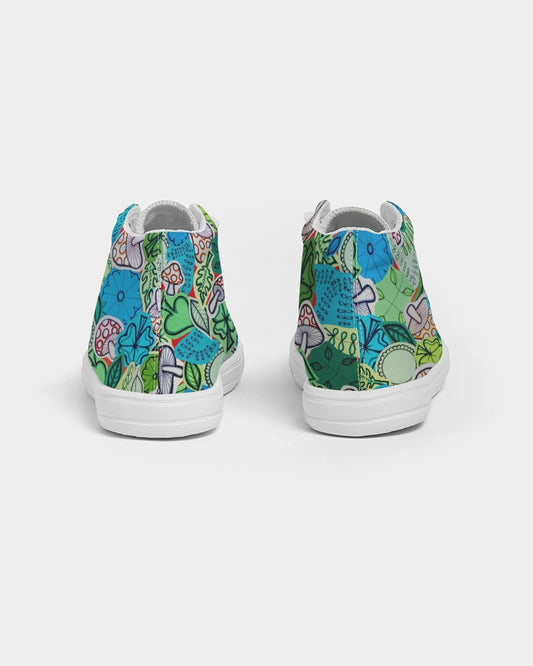 Fleurs et Trèfles Kids Hightop Canvas Shoe