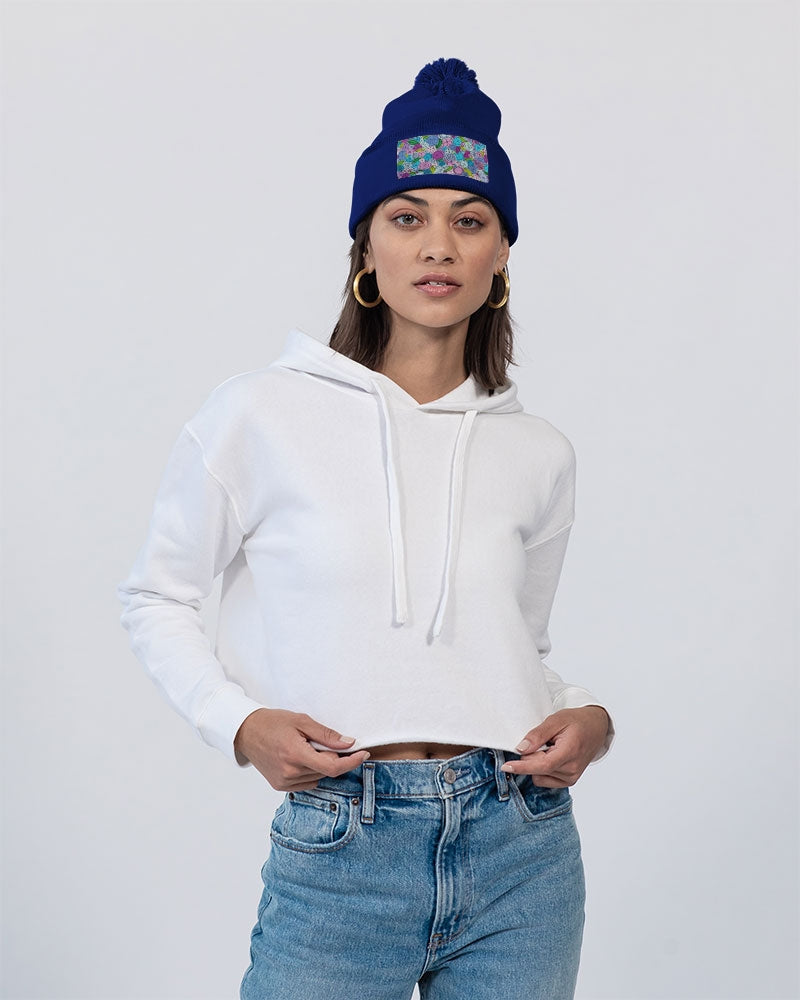 Les Fleurs Violettes Pom-Pom Knit Beanie | Sportsman