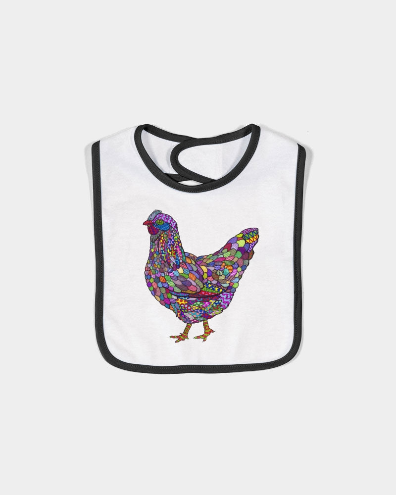 Ziracuny Infant Contrast Trim Premium Jersey Bib | Rabbit Skins