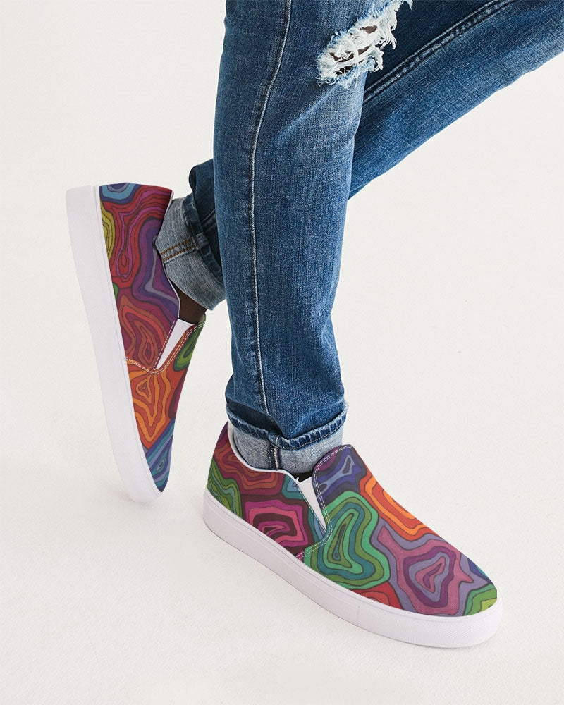 Curled Men's Slip-On Canvas Shoe