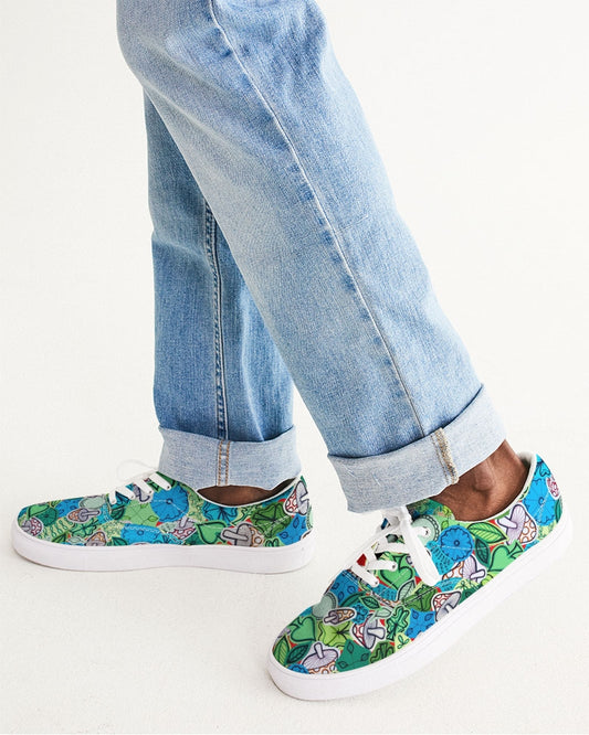 Fleurs et Trèfles Men's Lace Up Canvas Shoe