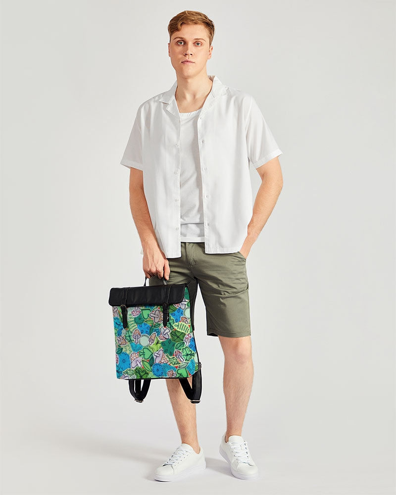 Fleurs et Trèfles Casual Flap Backpack