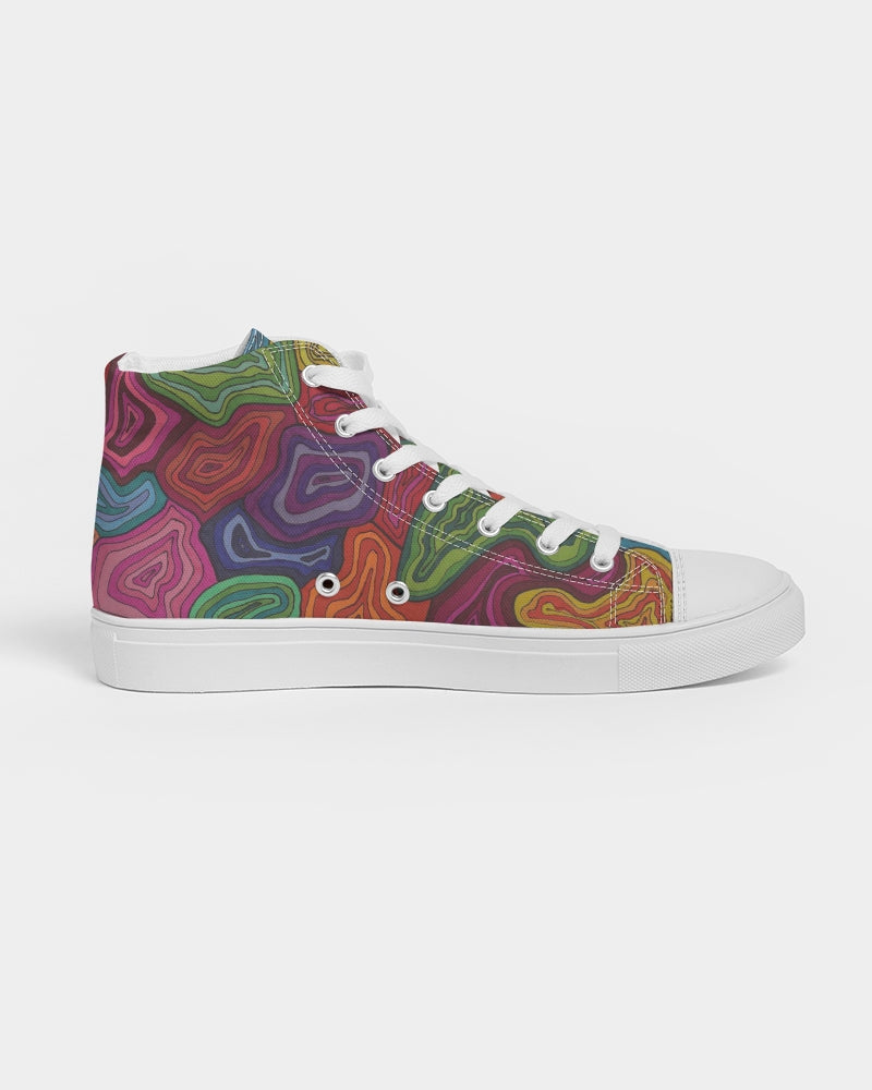 Curled Women's Hightop Canvas Shoe