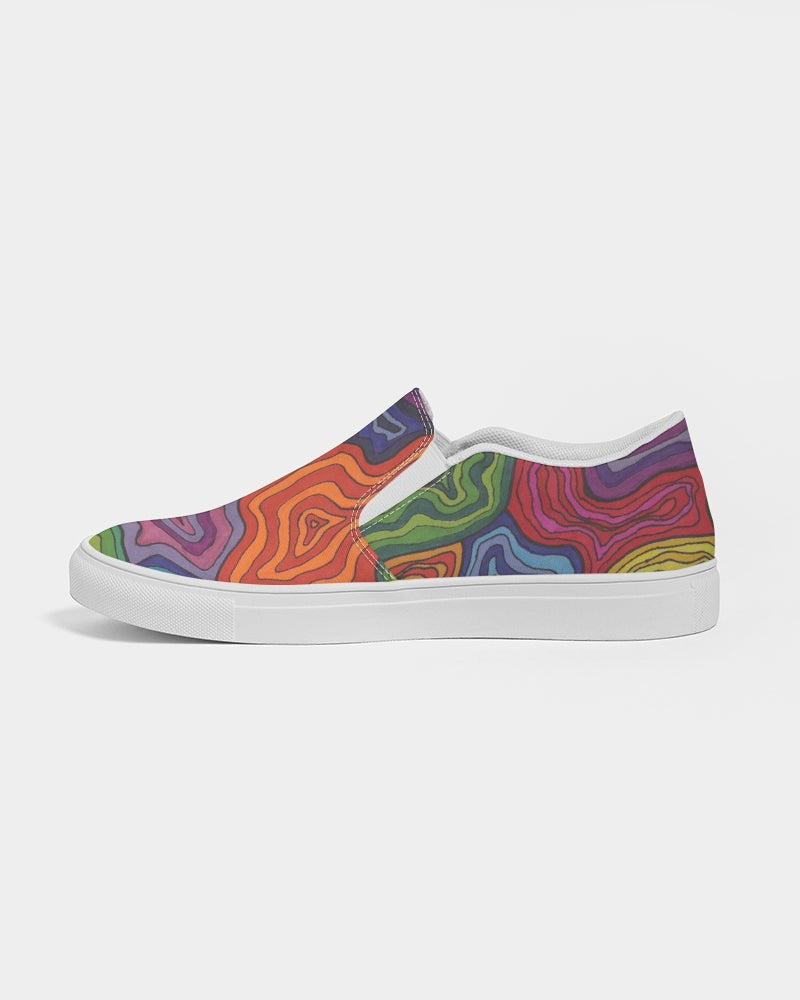 Curled Women's Slip-On Canvas Shoe