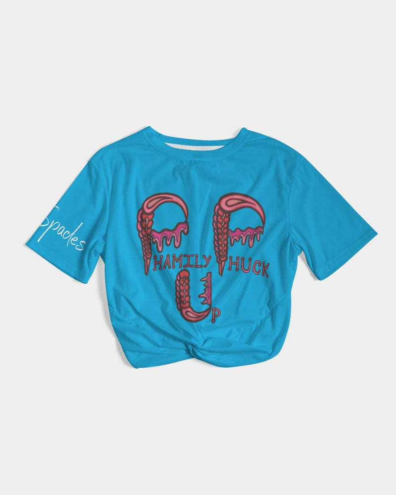 Phamily Phuck Up Women's Twist-Front Cropped Tee