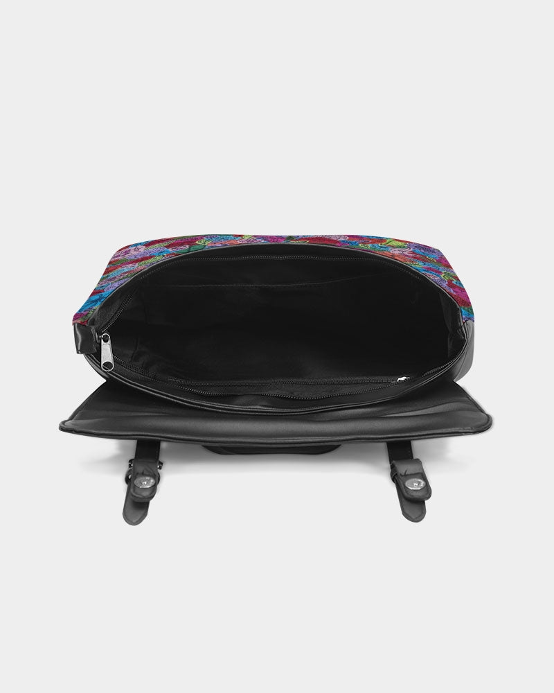 Les Fleurs Casual Flap Backpack