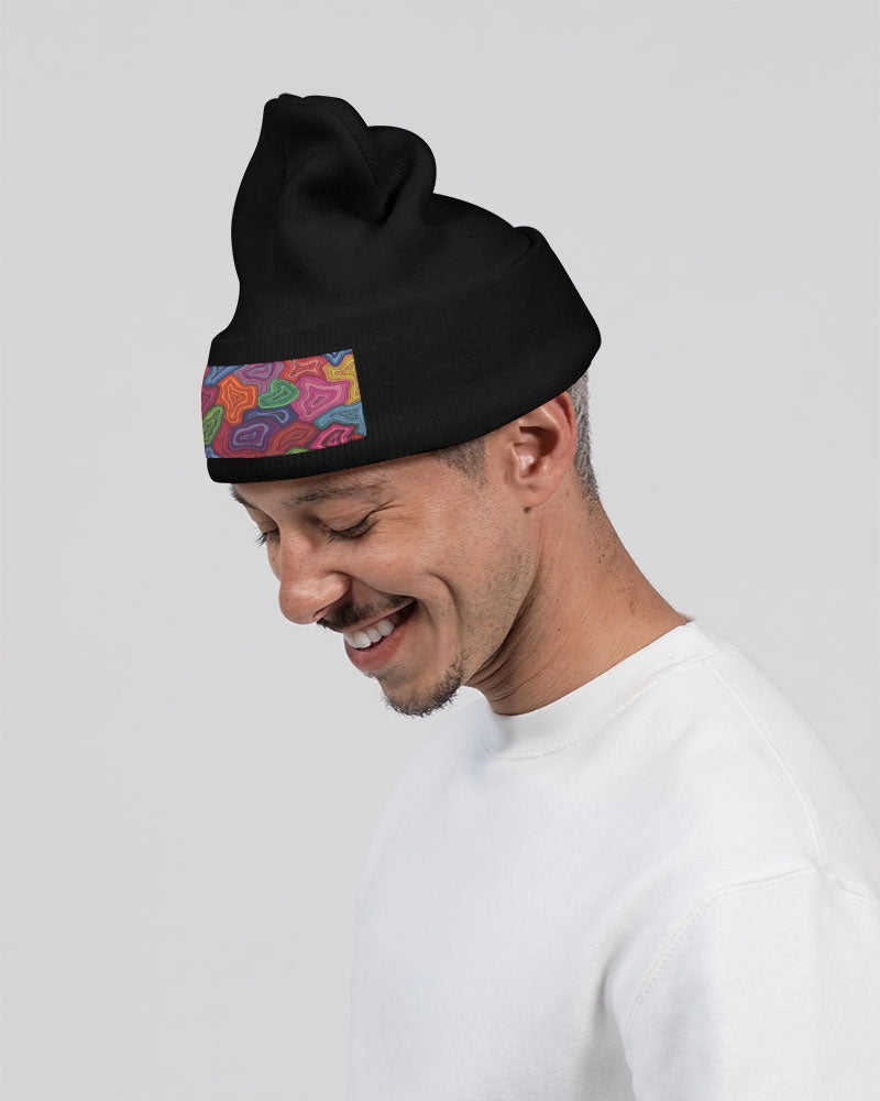 Curled Solid Knit Beanie | Sportsman