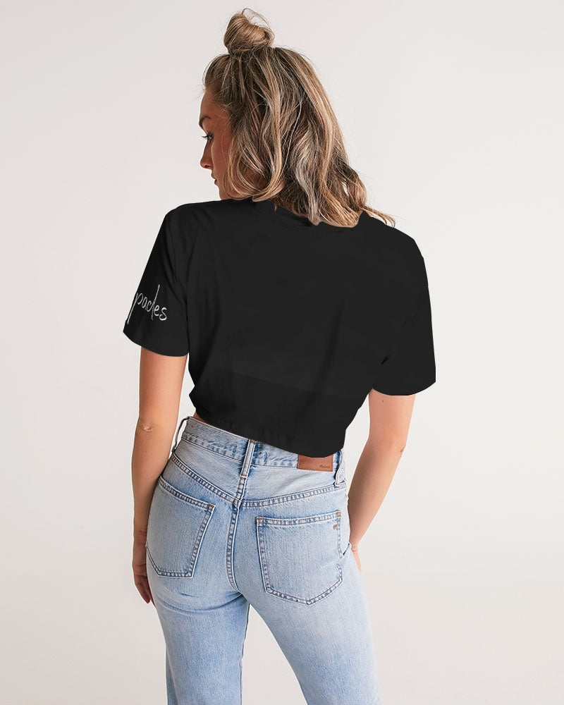 Tess Women's Twist-Front Cropped Tee