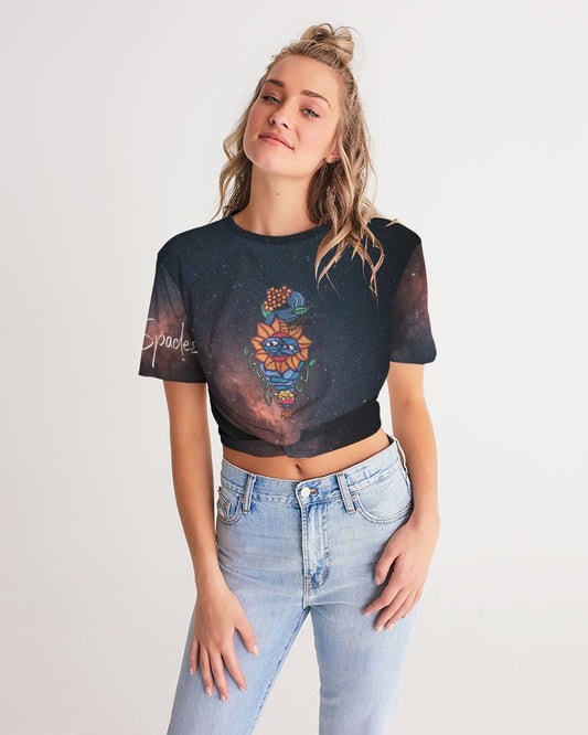 Galaxy 2 Women's Twist-Front Cropped Tee