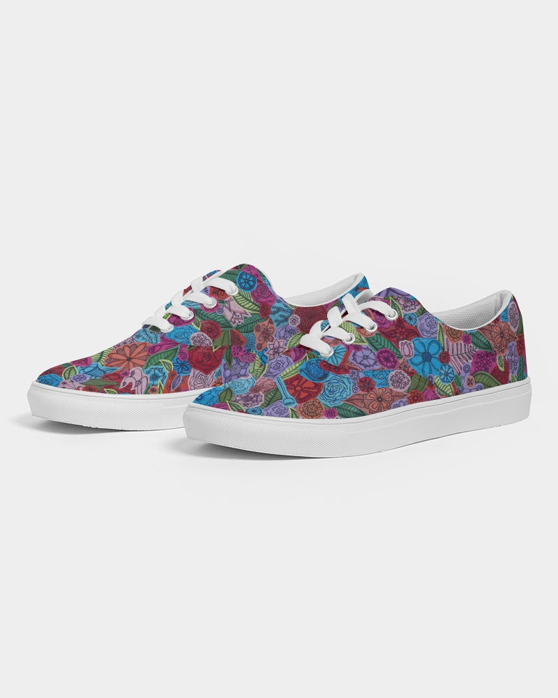 Les Fleurs Men's Lace Up Canvas Shoe