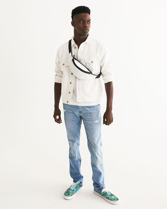 Fleurs et Trèfles Men's Lace Up Canvas Shoe