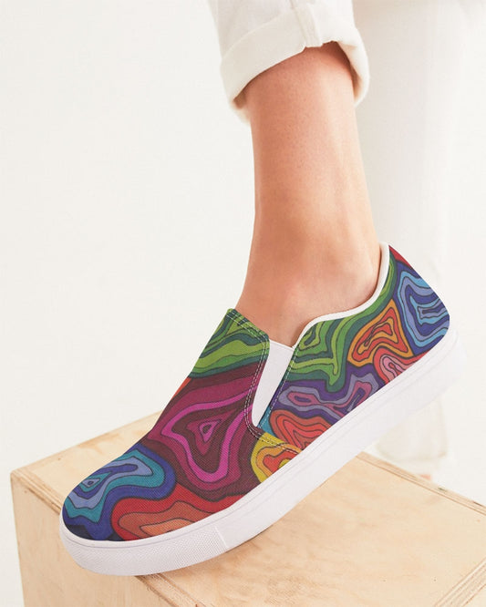 Curled Women's Slip-On Canvas Shoe