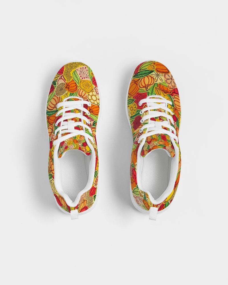 Citrouilles et Fleurs Women's Athletic Shoe