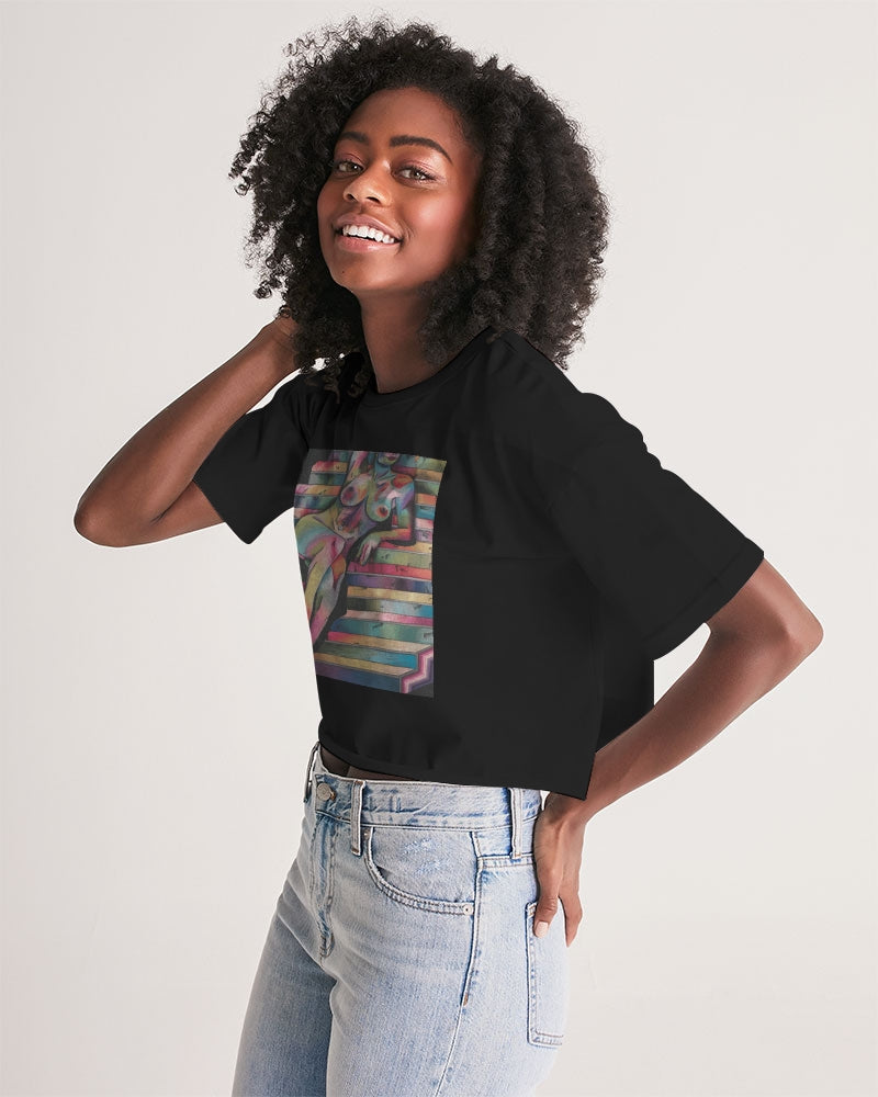 Tess Women's Lounge Cropped Tee