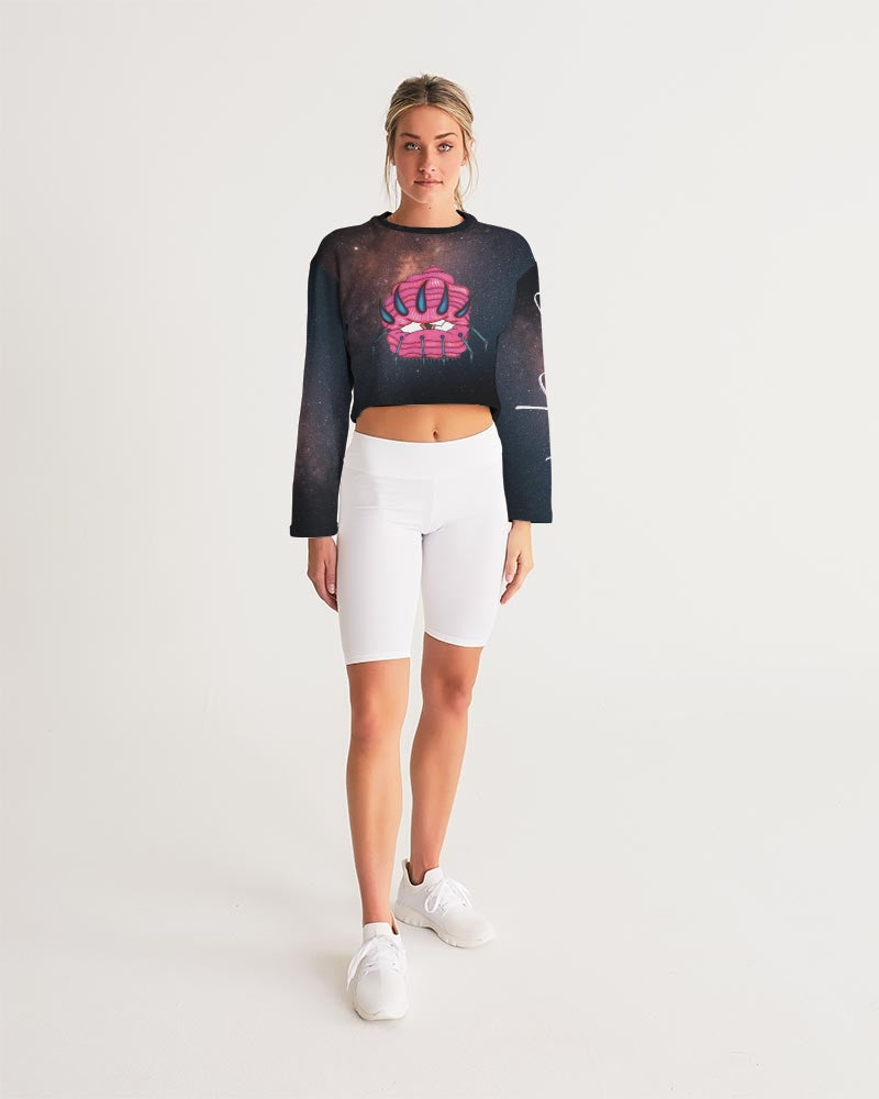 Galaxy 2 Women's Cropped Sweatshirt