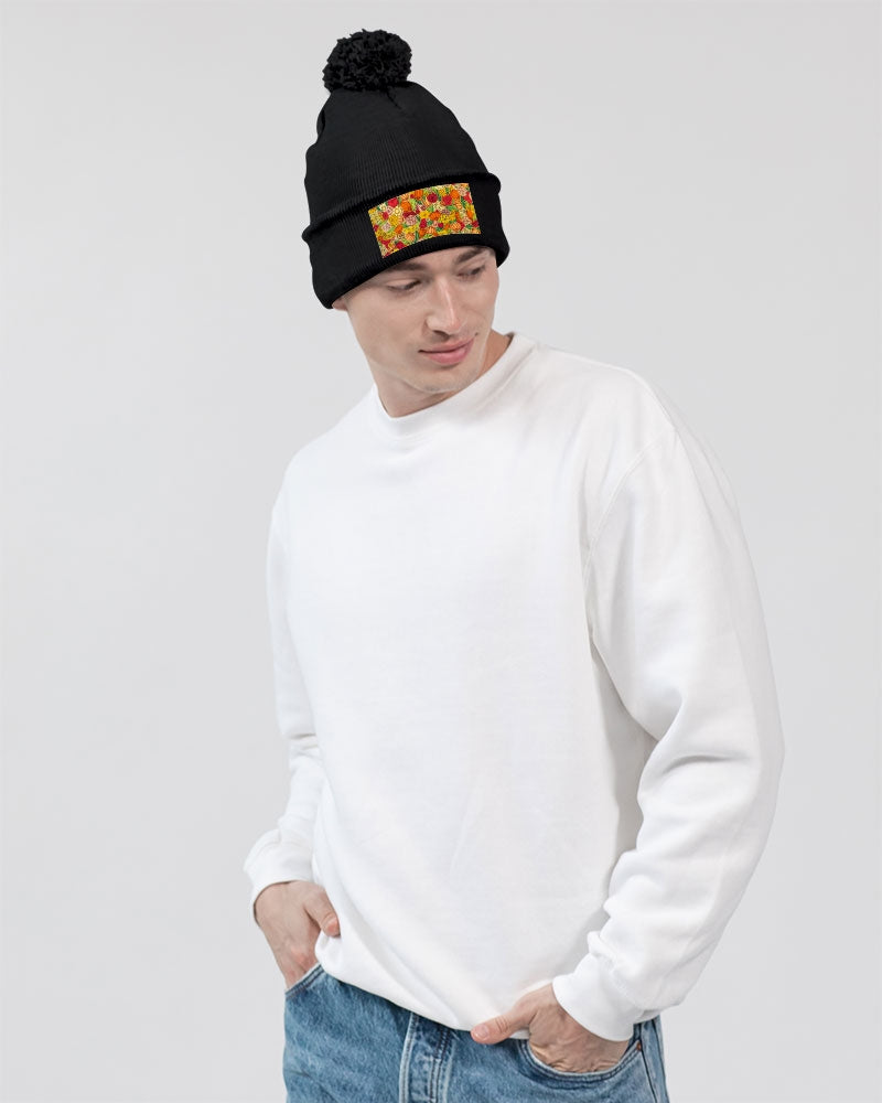 Citrouilles et Fleurs Pom-Pom Knit Beanie | Sportsman