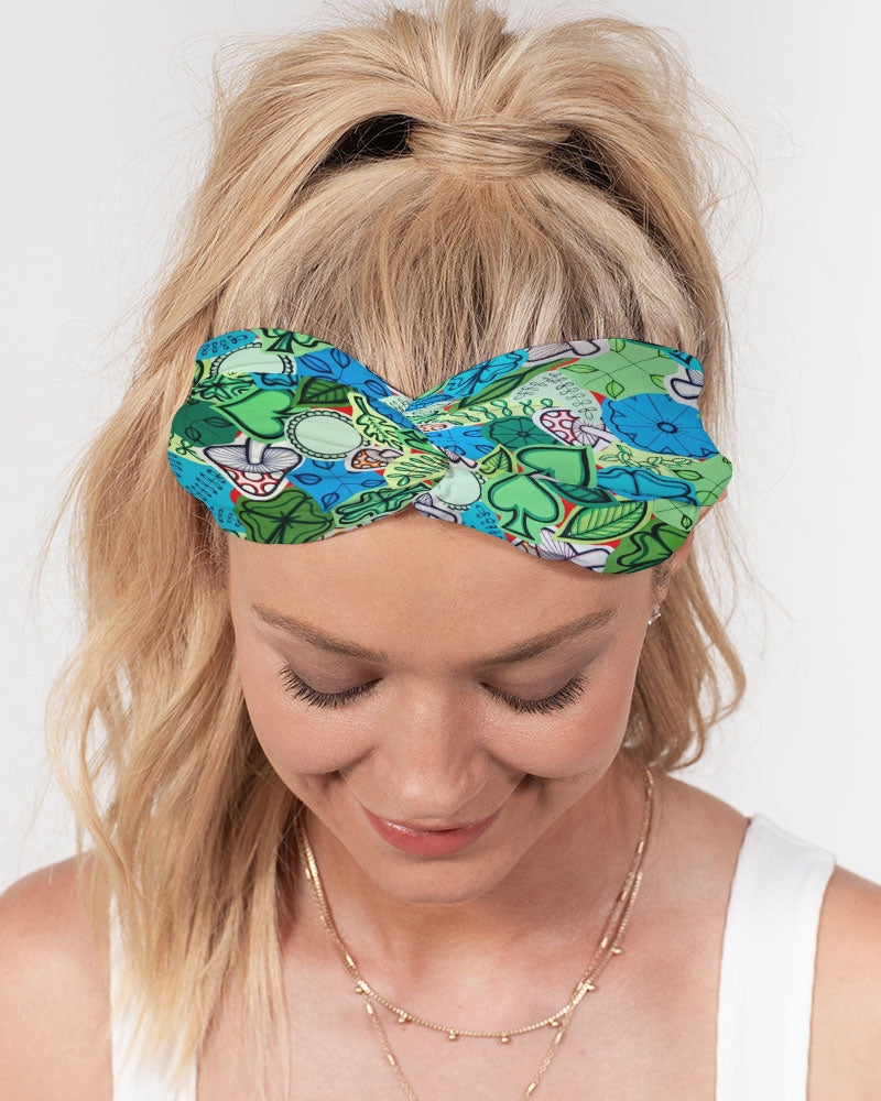 Fleurs et Trèfles Twist Knot Headband Set