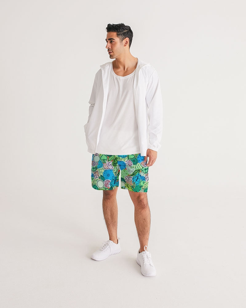 Fleurs et Trèfles Men's Jogger Shorts