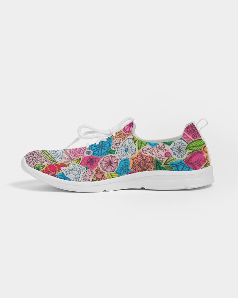 Fleurs de Printemps Women's Lace Up Flyknit Shoe