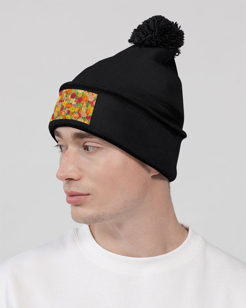 Citrouilles et Fleurs Pom-Pom Knit Beanie | Sportsman