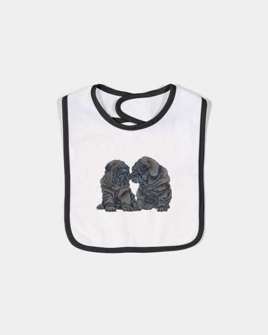 Shar Peis Infant Contrast Trim Premium Jersey Bib | Rabbit Skins