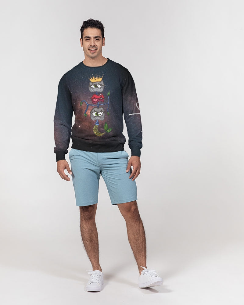Galaxy 2 Men's Classic French Terry Crewneck Pullover