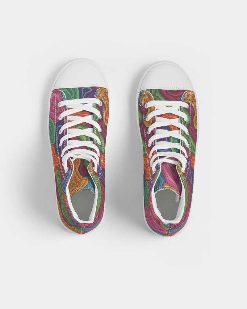 Curled Women's Hightop Canvas Shoe