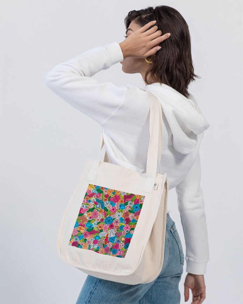 Fleurs de Printemps Organic Cotton Canvas Market Tote | Econscious