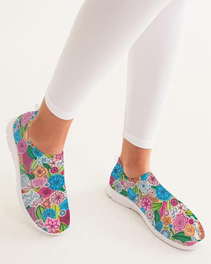 Fleurs de Printemps Women's Slip-On Flyknit Shoe