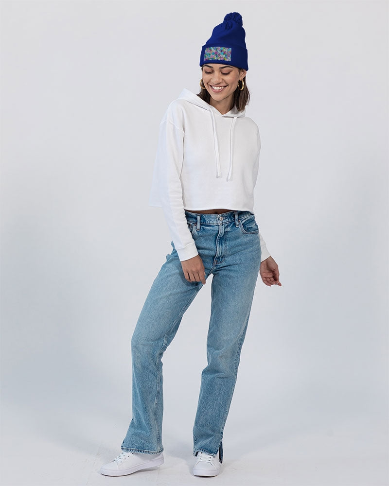 Les Fleurs Violettes Pom-Pom Knit Beanie | Sportsman