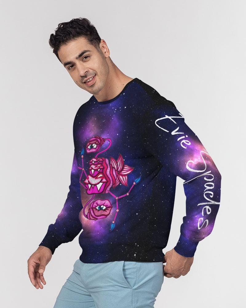 Galaxy 3 Men's Classic French Terry Crewneck Pullover